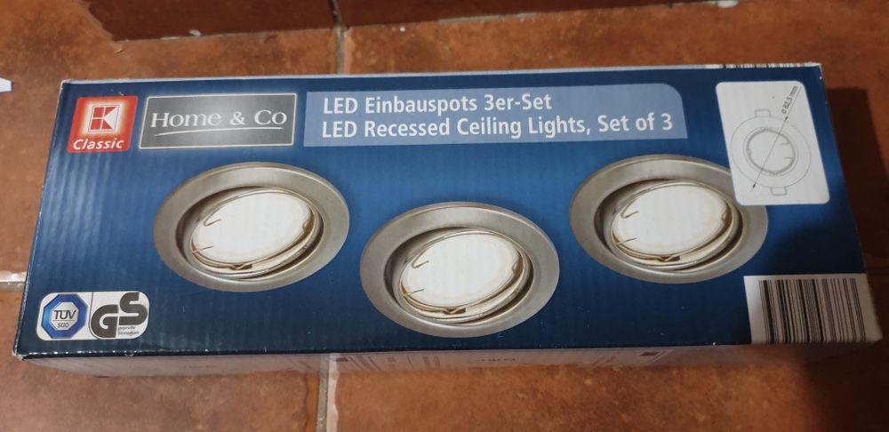 Set 3 Spoturi Led incorporabile