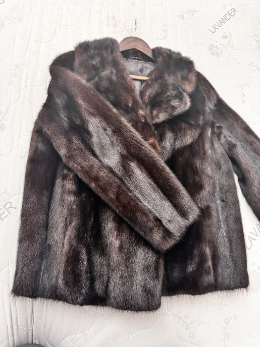 Haina din blana naturala de nurca marimea m-l