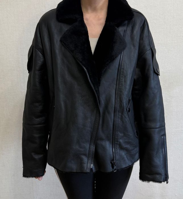 Дубленка пилот короткая