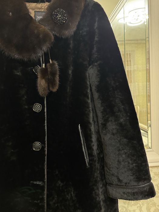 Натуральный мутон шуба