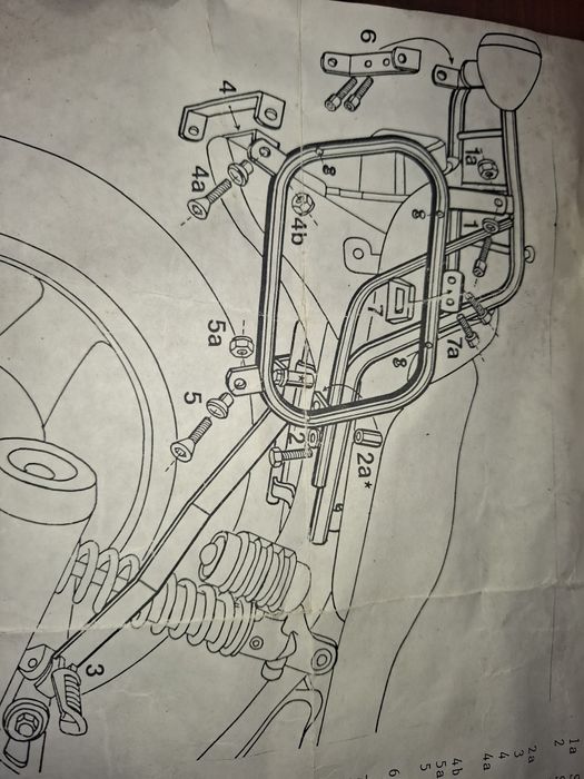 Suport genti moto kawasaki zephyr 550/750/1100