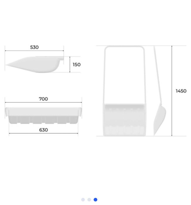 Скрепер ковш для снега лопата
