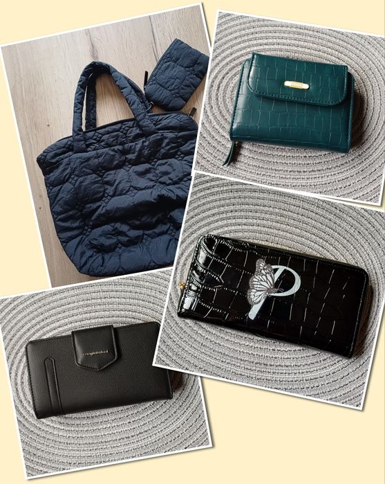 Дамска чанта к-т с подарък  портмоне,нови