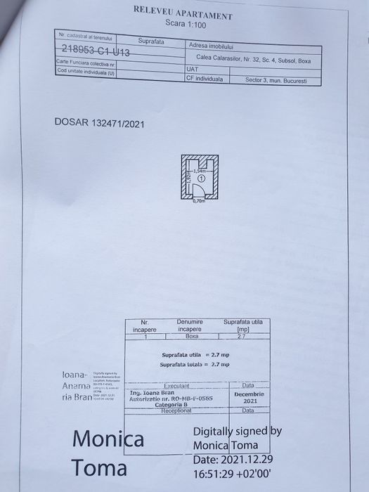 Boxa depozitare subsol ultracentral București