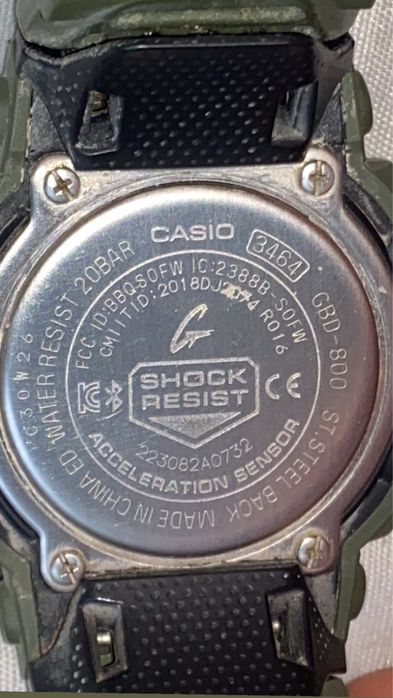 Casio G-Shock G-Squad bluethoot GBD-800UC-3E