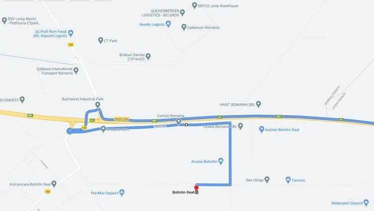 Vand teren intravilan pt constructie hala-Bolintin Deal- Autostrada A1
