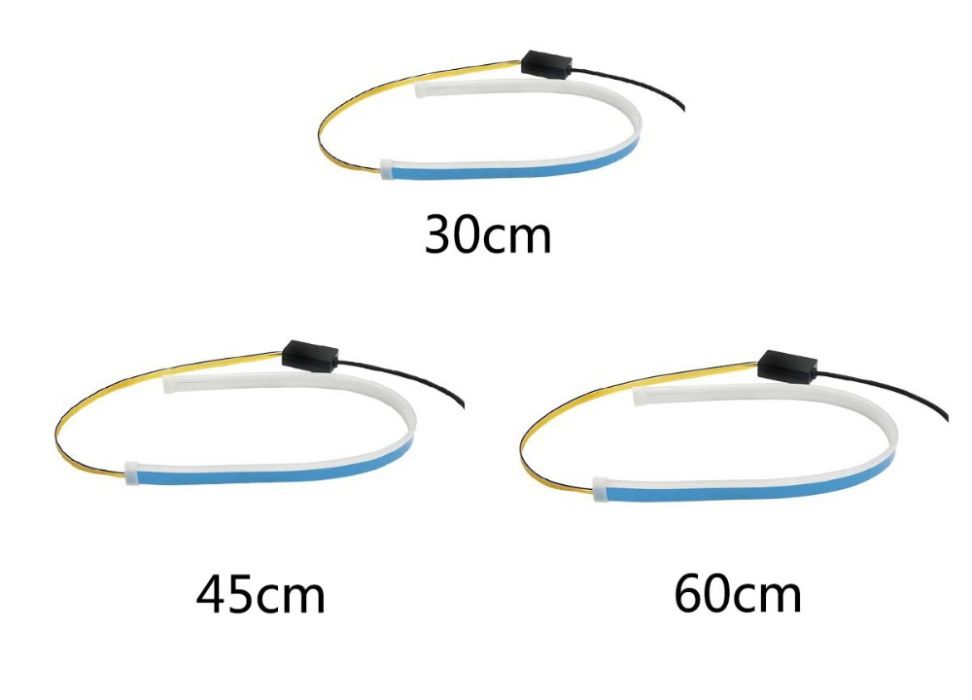 НОВИ Лед LED DRL Ленти за дневни светлини с плавен бягащ мигач Лайтбар