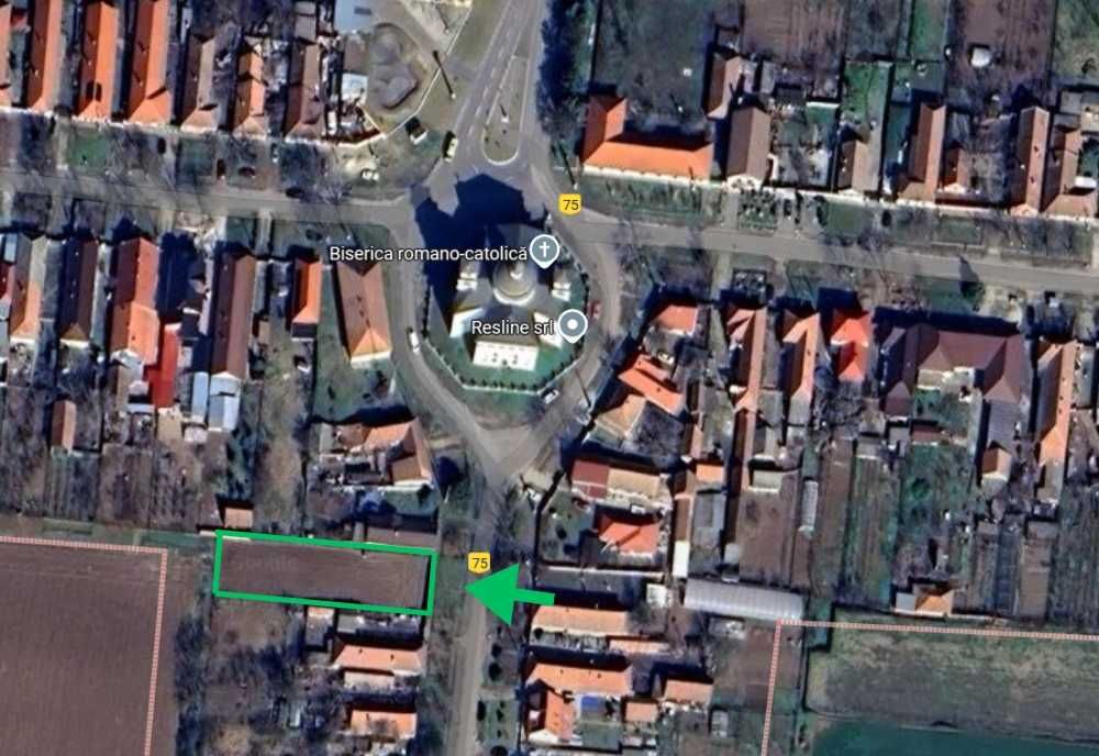 Teren intravilan in zonă liniștită 1000mp