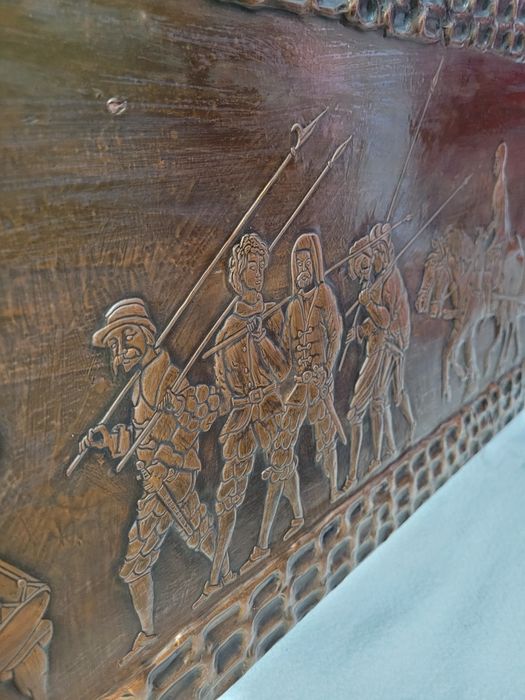 Медна картина пано 130х40 НАМАЛЕНА