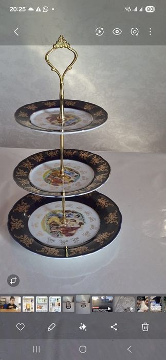 Посуда этажерка.