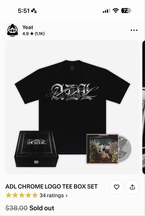 Yeat - A Dangerous Lyfe Vinyl + CD and ADL T shirt (Box set)