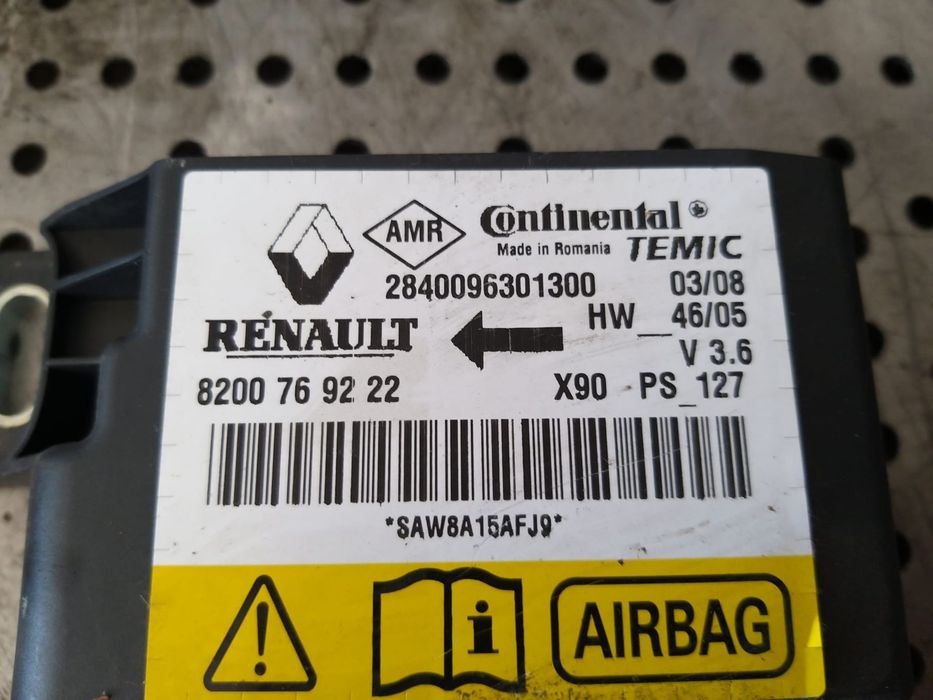 Modul calculator airbag dacia logan ls 8200769222 2840096301300