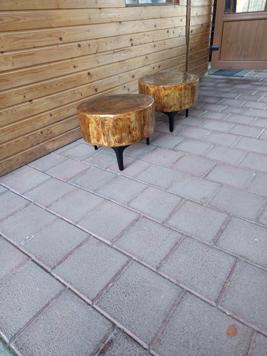 Mese cafea trunchi larice