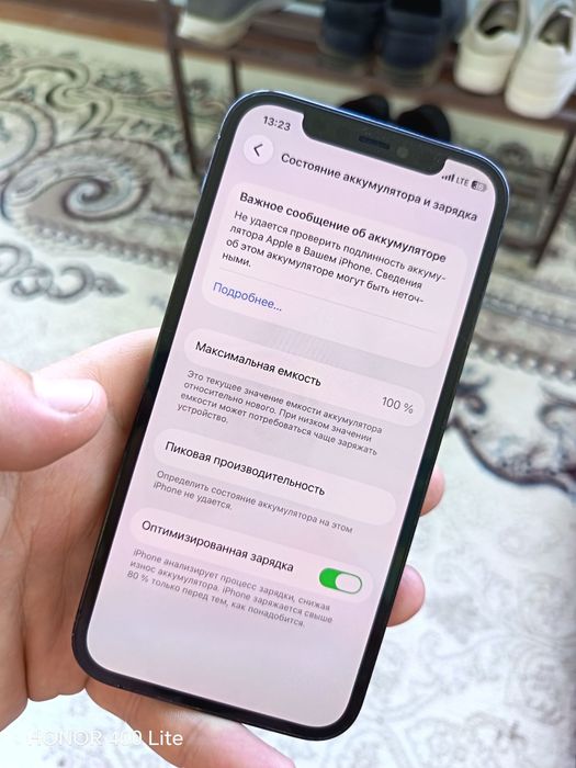 ayfon 12 pro 128 gb 100% batareya