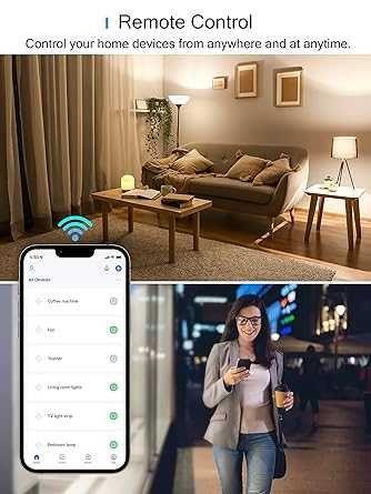 Priză inteligentă WiFi, Alexa, Google Home, SmartThings,16A, 3680W