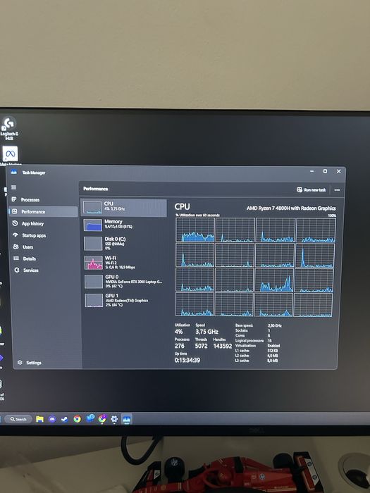 Laptop 15.6” gaming Asus Rog Strix G513IM - RTX 3060, ryzen 7, 16gb ram, 1tb ssd m2