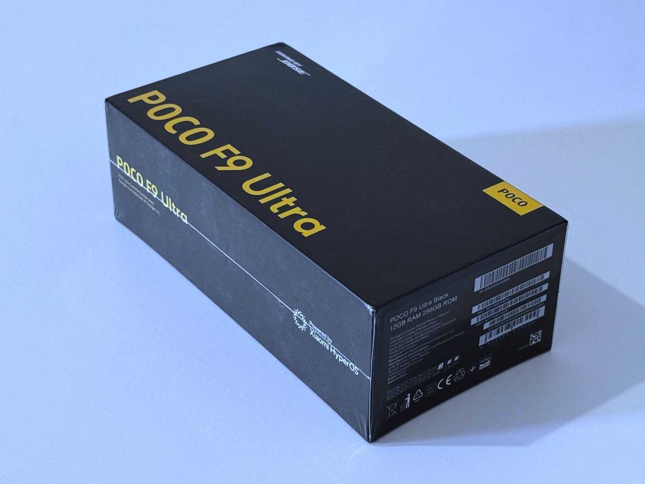 Бартер! Чисто НОВ! Poco F9 Ultra Black (Черен) 185 Hz / 8050mAh / BOSE / Elite Gen 5