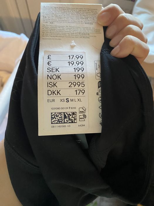 Colanti H&M move, training tights, talie inalta, s , noi cu eticheta