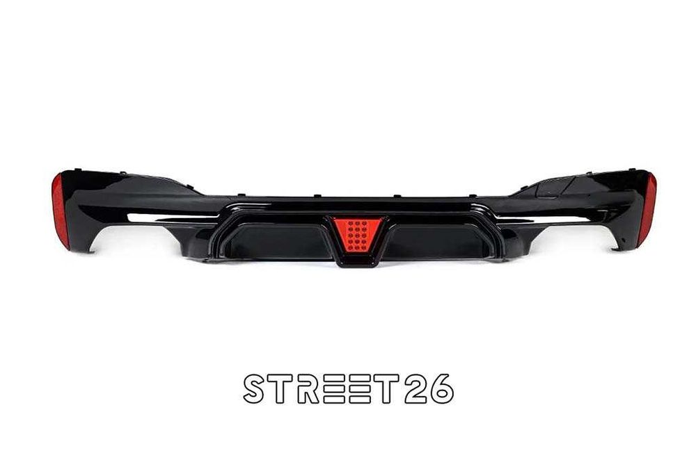 Difuzor Bara Spate cu LED Rosu BMW Seria 5 G30 G31 (17-23) M5 Design