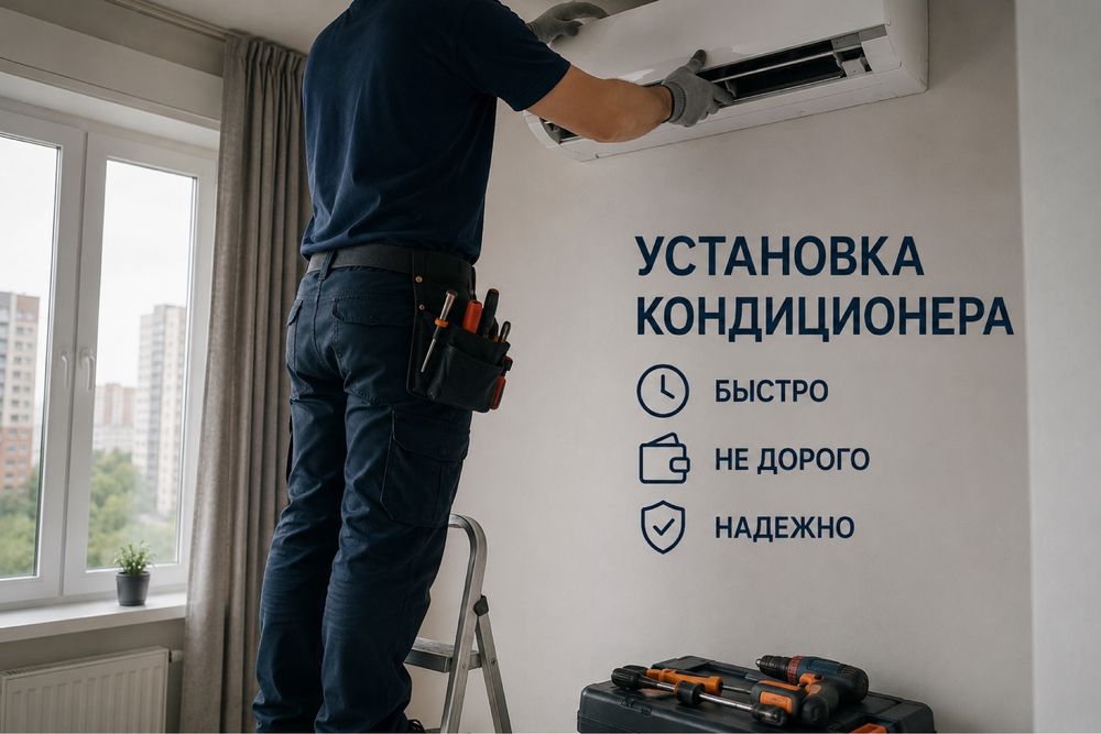 Установка кондиционера