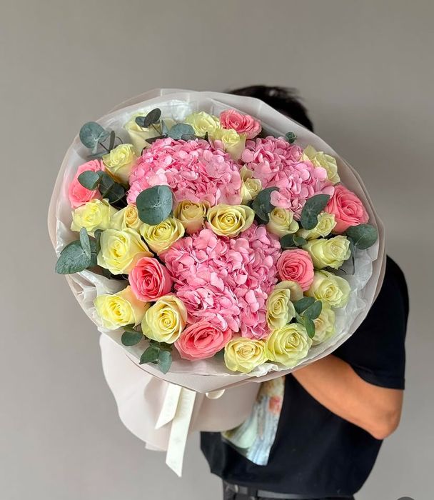 Пионы, Розы цветы букеты