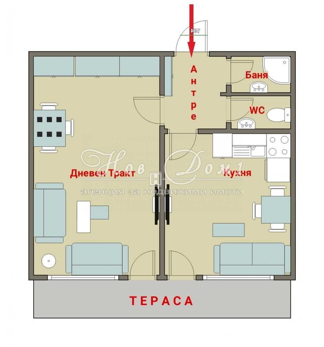Младост ! Цена без аналог ! Само от Нов Дом 1 ! Ключ в офиса !