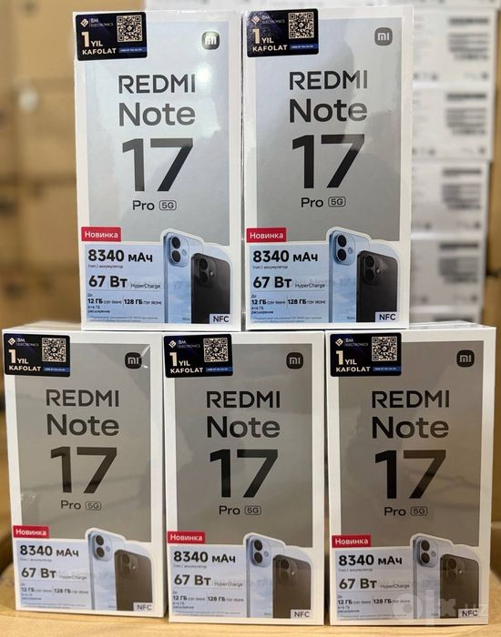 Redmi Note 17 Pro 5G New 2026 Global Super AKSIYA