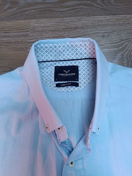 Мъжка риза с къс ръкав