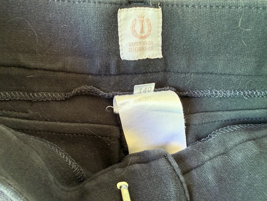 Vand pantaloni calarie Imperial Riding 140 cm, 10 ani,Navy cu sclipic