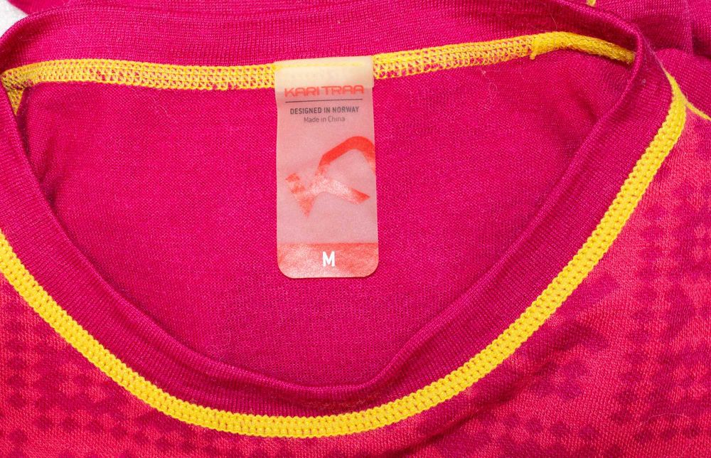 Kari Traa дамска мерино блуза розова термо бельо от мериносна вълна M