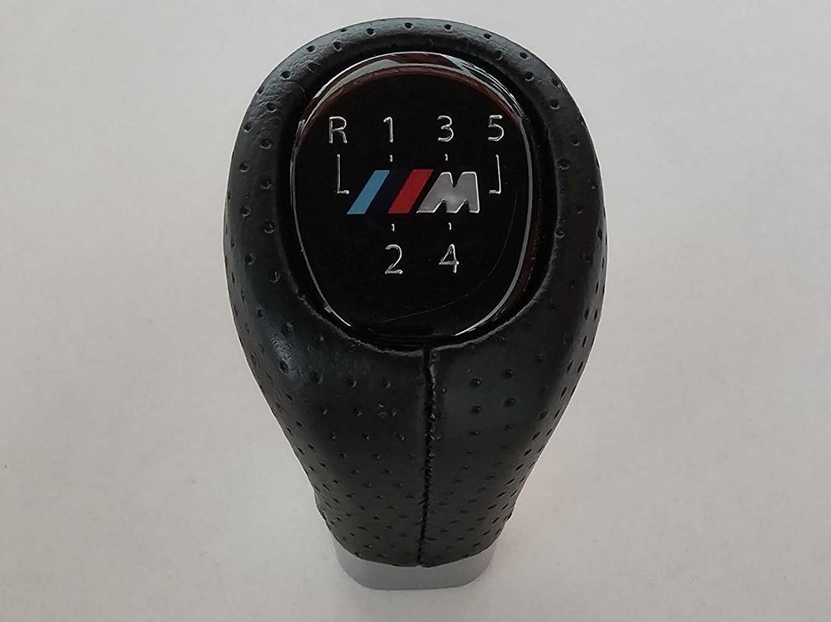 Топка за скоростен лост BMW С 5 и 6 скорости – Черна кожа  ///M