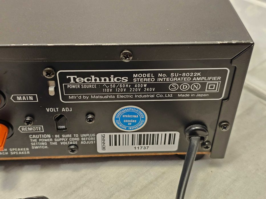Technics SU-8022K 2x38W 4ohm Japan