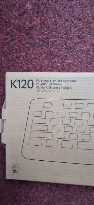 Tastatura Logitech noua K120 cu fir și mufa USB/45 lei