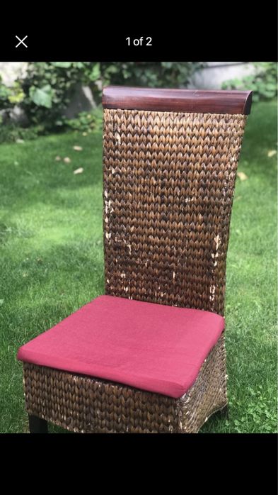 Vand 6 scaune ratan pt gradina