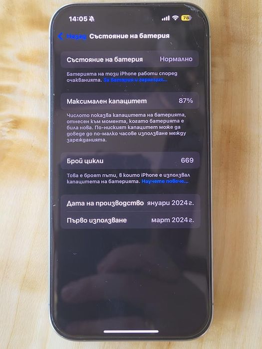 iPhone 15 Pro 256 GB С ГАРАНЦИЯ!