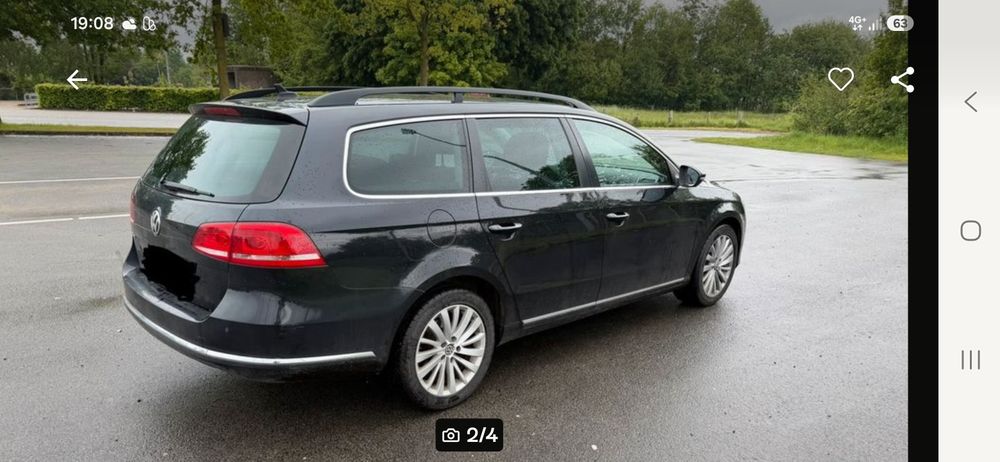 Usa vw passat b7 negru alb brec combi