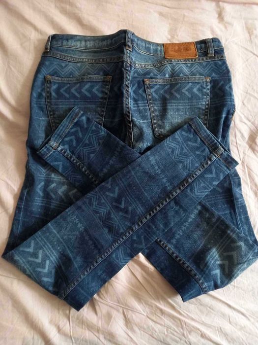 Jeans blugi dama Trafaluc Zara mar EUR 36 lung ext 100cm talie normala