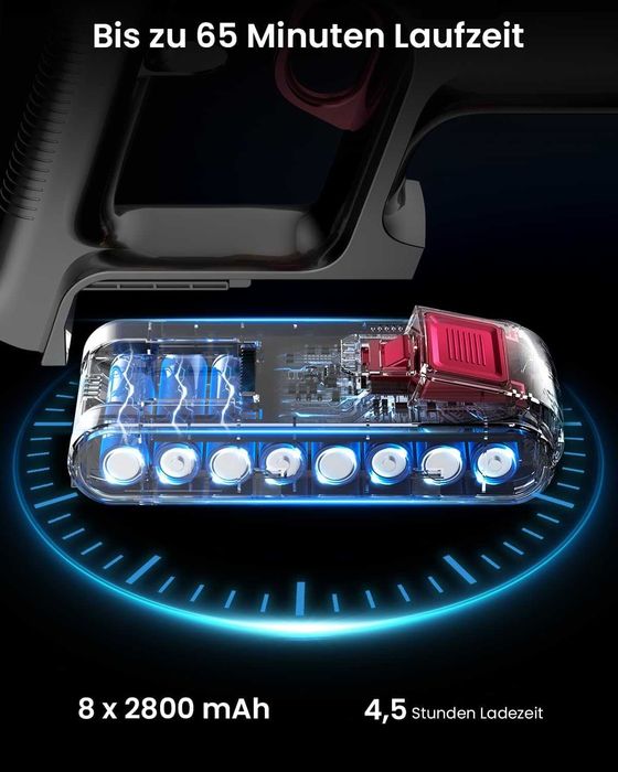 Anyson 45000Pa 550W безжична прахосмукачка 1.6L