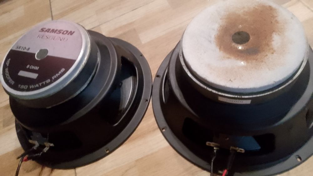Vând 2 difuzoare 10 țoli 250W rns