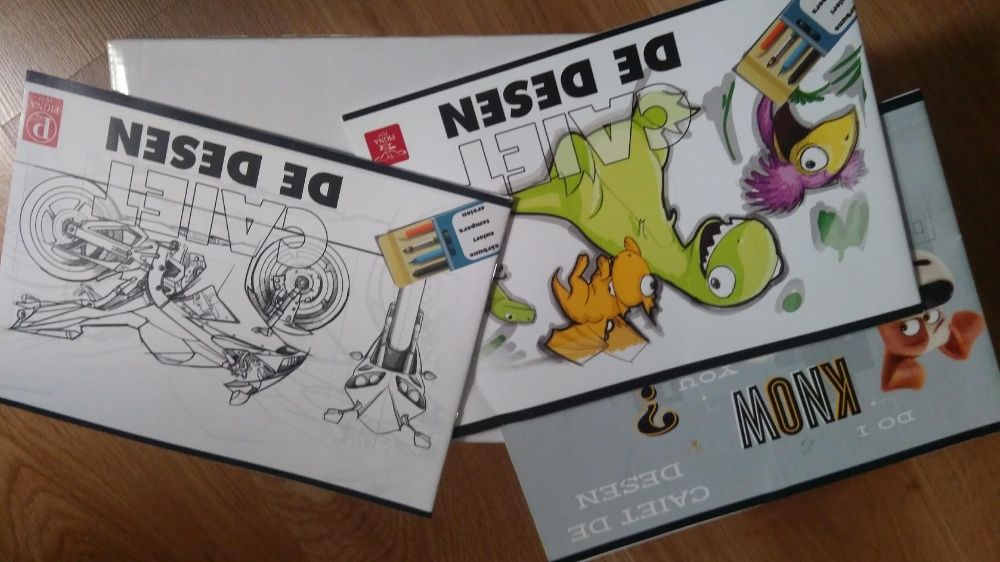 Set 3 buc. caiet DESEN - pentru COPII TALENTATI SI HARNICI ;-)