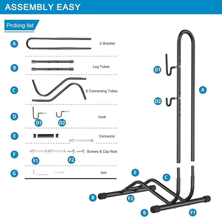 Практична  стойка за планински/електрически/пътни/детски велосипеди.