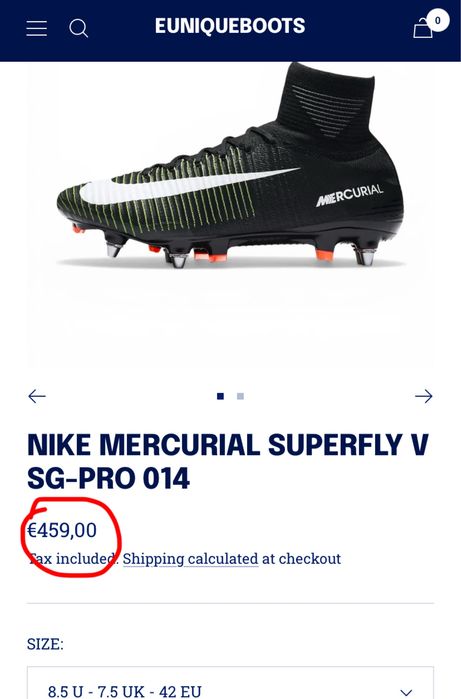 Nike Mercurial Superfly V Sg-Pro MadeinItaly 2016
