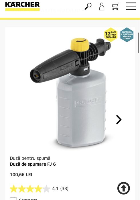 Kärcher K2 Compact jet sub presiun (model 1.673‑501.0, 110 bar, 360 l/