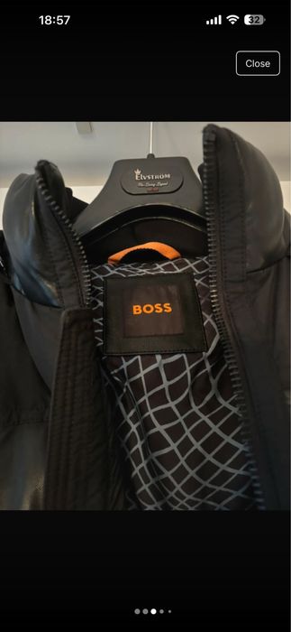 Vand Geaca puf Boss din piele