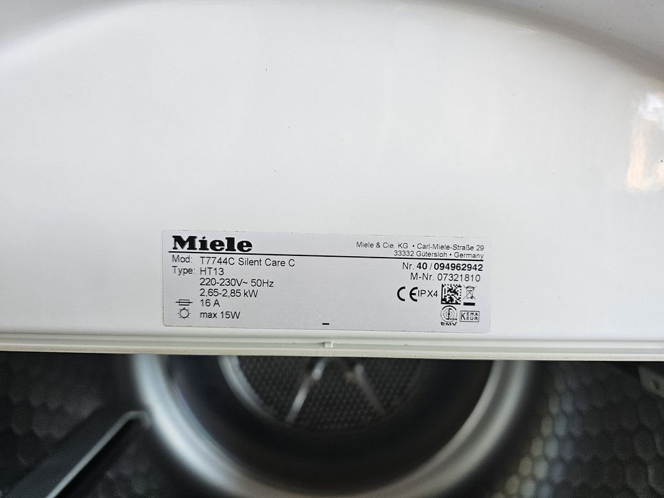 Нагревателна сушилня MÍELE