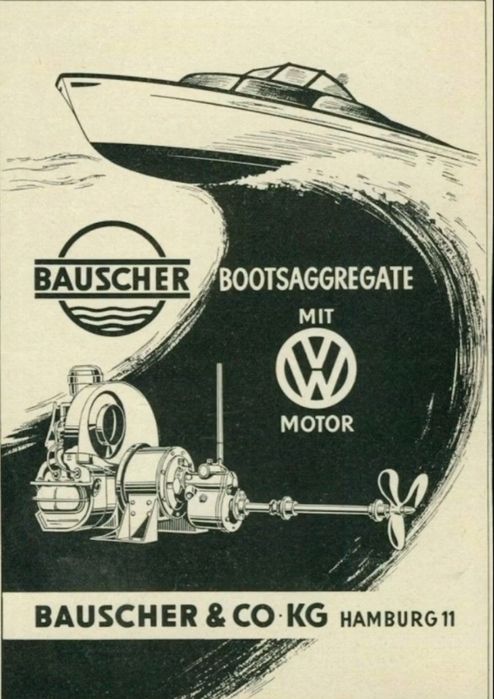 На Моторную лодку Мотор Volkswagen AG  West Germany