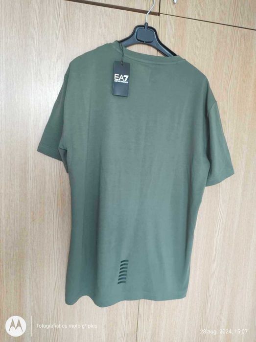 Tricou bărbați, EA7 Emporio Armani,verde-negru,(Super Ofertă).
