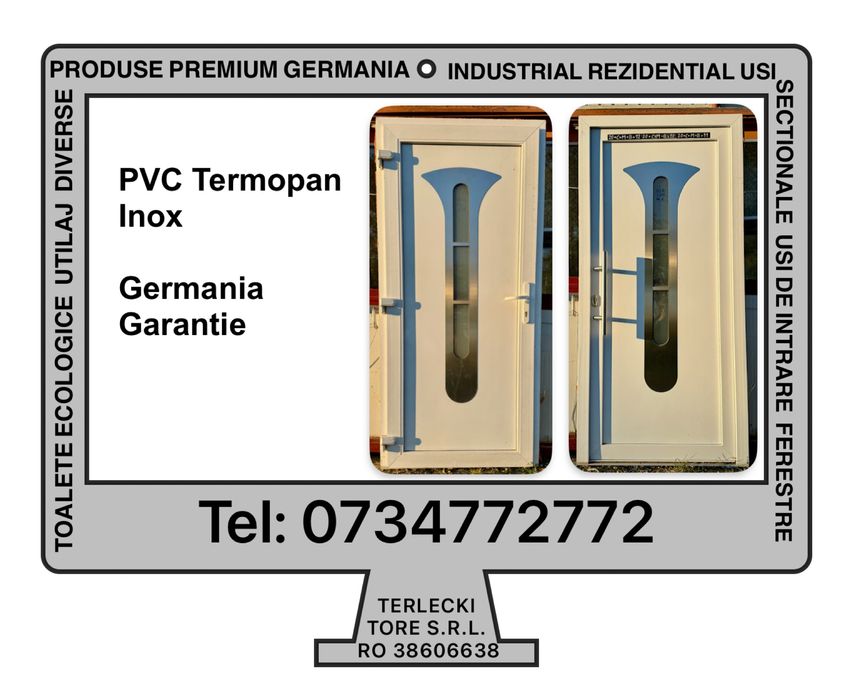 USA PREMIUM INTRARE PVC inox termopan H 210 x L 100 Germania