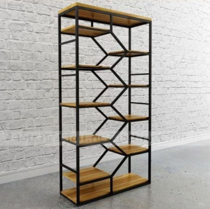 Дизайнерский лофт стеллаж для дома, офиса и кафе.