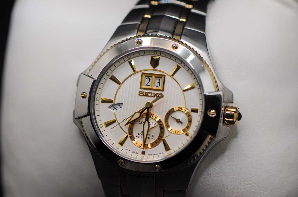 Мъжки японски часовник - Seiko Coutura Kinetic - Perpetual calendar
